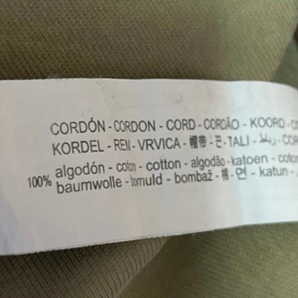 Zara Green Drawstring Button High Waist Pockets Mini Paperbag A-Line Skirt Sz M - Picture 5 of 5